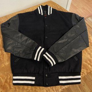 Brutal Bee letterman's jacket Unisex Genuine leather and wool